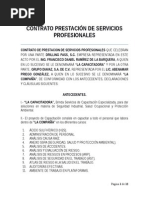 Contrato de Servicios de Capacitacion Diavaz y Drilling Pass