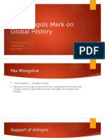 the mongols mark on global history