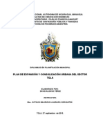 Plan de Expansión y Consolidación Urbana Del Sector Tola