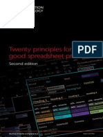 166 Twenty Principles For Good Spreadsheet Practice