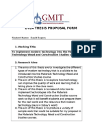 David Rogers Thesis Proposal g00300078 Gmit Ie