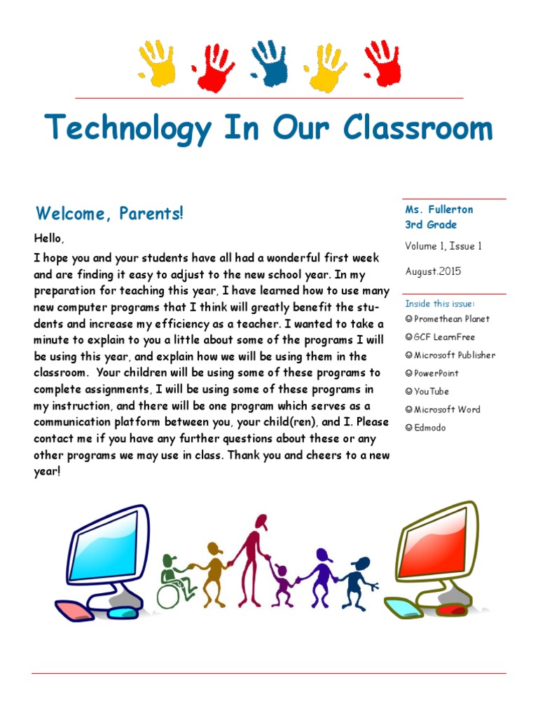 Technology Tools for 3rd Grade Classroom | PDF