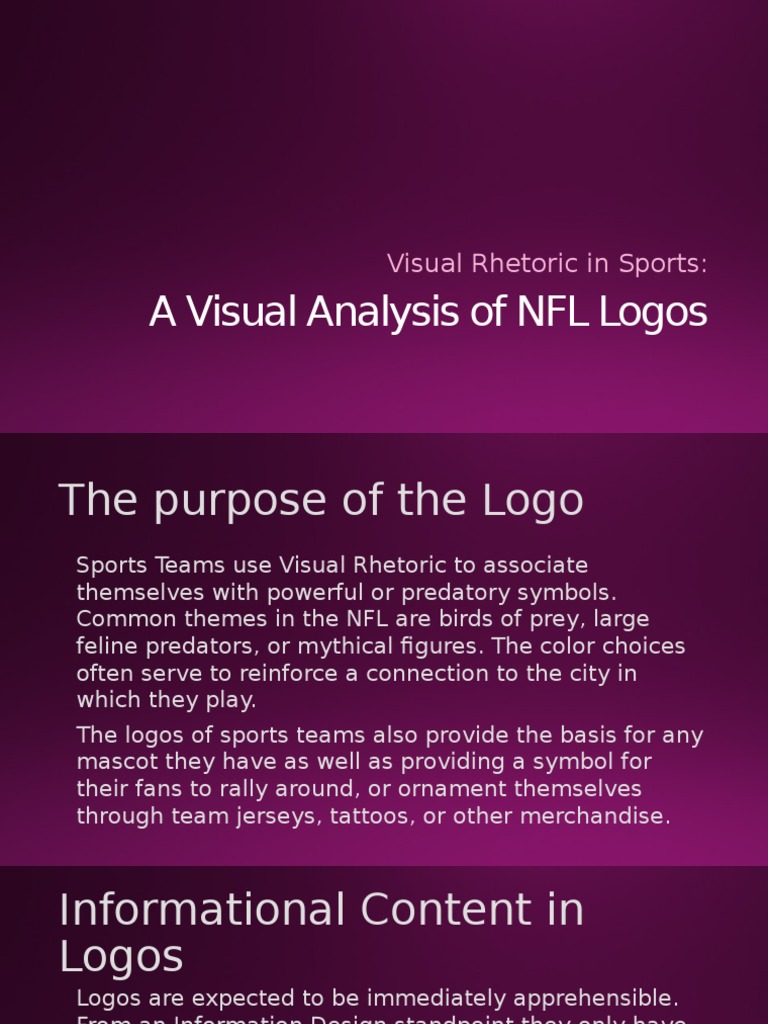 NFL Logos: Visual Rhetoric Explained | PDF | Pittsburgh Steelers ...