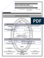 Instrucción de Trabajo Para La Determinación de Materia Flotante