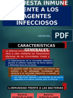 Respuesta Inmune Frente A Los Agentes Infecciosos