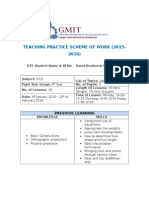 tp2 4th Yr DCG Scheme of Work