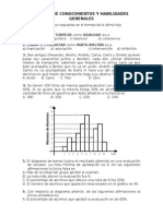 Prueba de Conocimientos y Habilidades Generales