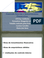 Controlo Interno Investimentos Financeiros