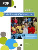 Social Impact of Volunteerism PDF