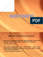 REAKSI TRANSFUSI DARAH