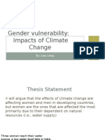 Gender Vulnerability: Impacts of Climate Change: By: Lisa Liang