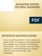Accounting Systems For Small Businesses