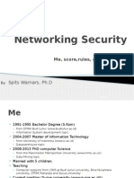 Networking Security: Spits Warnars, PH.D