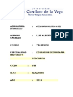 Trabajo Geografia Politica y Del Desarrollo