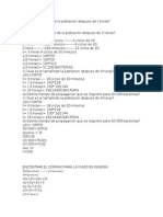 Cual Es El Tamaño de La Poblacion Despues de T Horas