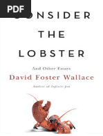 Download Wallace David Foster - Consider the Lobster  Other Essays Little Brown 2006pdf by Steven Howards SN292578607 doc pdf