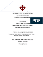 Efectos de La Cibernética en La Cultura y en La Administración Empresarial