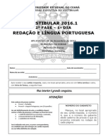 Vestibular UECE 2016.1: provas de redação e português