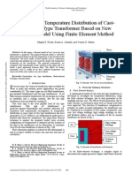 Steady State Temperature Distribution of Cast Resin Dry Type Transformer Based On New Thermal Model Using Finite Element Method