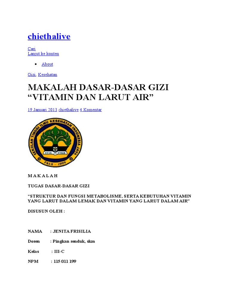 Makalah Vit Adek