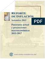 Reporte de Inflacion Setiembre 2015