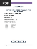 Mobile Commerce(Itm Assingment)