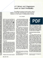 Effect of Calcium and Magnesium Treatment On Steel Weldability