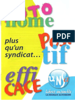 Brochure UNSA Plus Qu'Un Syndicaliste