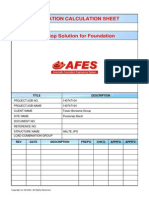 Foundation Calculation Sheet: Title Description