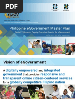 Philippine Egovernment Master Plan: Denis F. Villorente, Deputy Executive Director For Egovernmentt