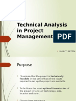 Technical Analysis in Project Management: Shruti Mittal