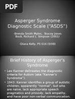 PS 571 Asperger Syndrome Diagnostic Scale PowerPoint