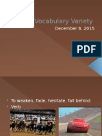 vocabulary varitey 12-8-15