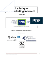 Lexique Du Marketing Interactif PDF