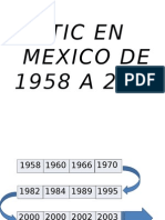 Tic en Mexico de 1958 a 2003