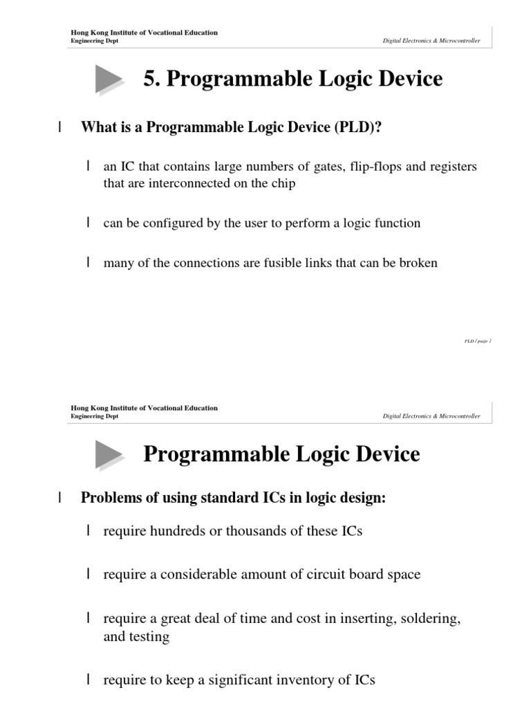 L What Is A Programmable Logic Device (PLD) ? PDF Digital