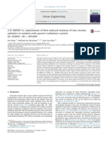 2-D URANS Vs - Experiments of Flow Induced Motion Softw o Circular Cylinders in Tandem With Passive Turbulence Control For 30,000oreo105,000