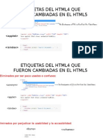 Etiquetas Del Html4 Que Fueron Cambiadas en El