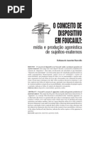 O CONCEITO de DISPOSITIVO EM FOUCAULT- Midia e Produção Agonistica de Sujeitos-maternos
