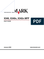 Lexmark X340 Multi-Function Printer Manual