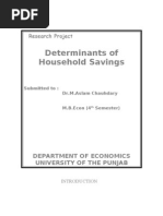 Download Determinants of Household Savings by qazikhurramali SN29266698 doc pdf