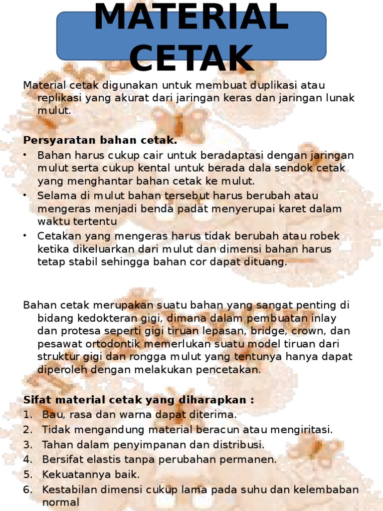 Kuliah Bahan Cetak