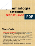 Epidemiologia Patologiei Transfuzionale