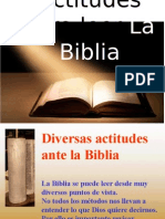 Actitudes Ante La Biblia