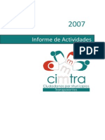 Informe de Actividades CIMTRA 2007
