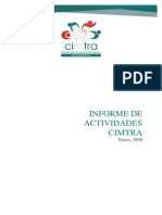 Informe de Actividades CIMTRA 2008