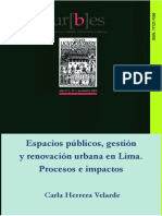 Libro Uni- investigacion sobre renovacion urbanagacion de Renovacion Urbana en Lima
