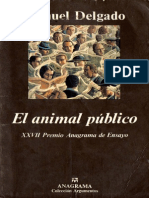 El Animal Publico - Delgado, Manuel