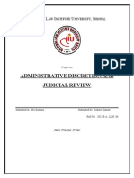 Administrative Discretion and Judicial Review/TITLE