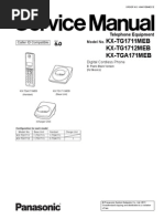 Kx-Tg1711meb Manual de Servicio Panasonic